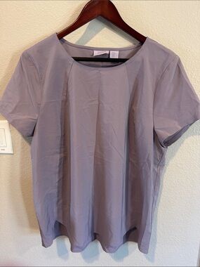 Willow Blossom Lavender Short Sleeve Scoop Neck Tee